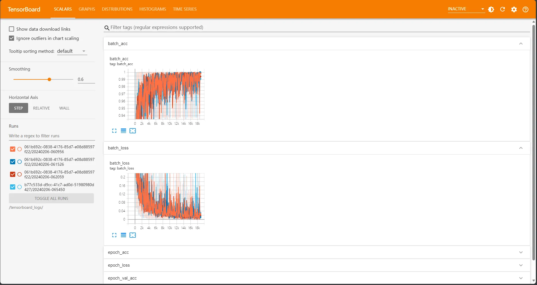 develop training job tensorboard 1